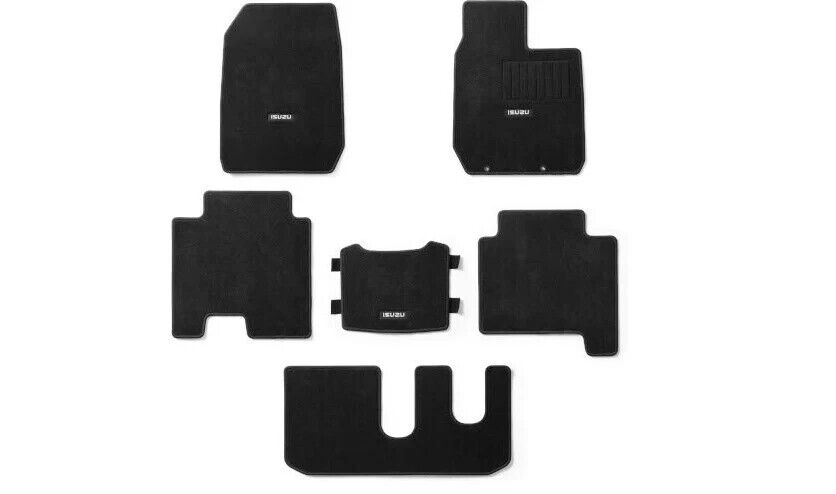 Genuine Isuzu MU-X Tailored Carpet Floor Mats Set Of 6 MY2021 - Onwards