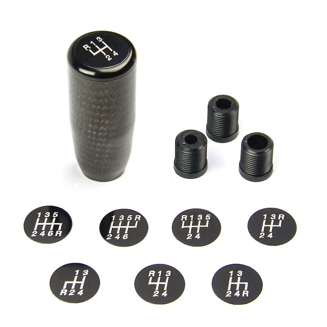 Genuine SAAS Carbon Fibre Gear Knob 90mm 8 Shift Patterns