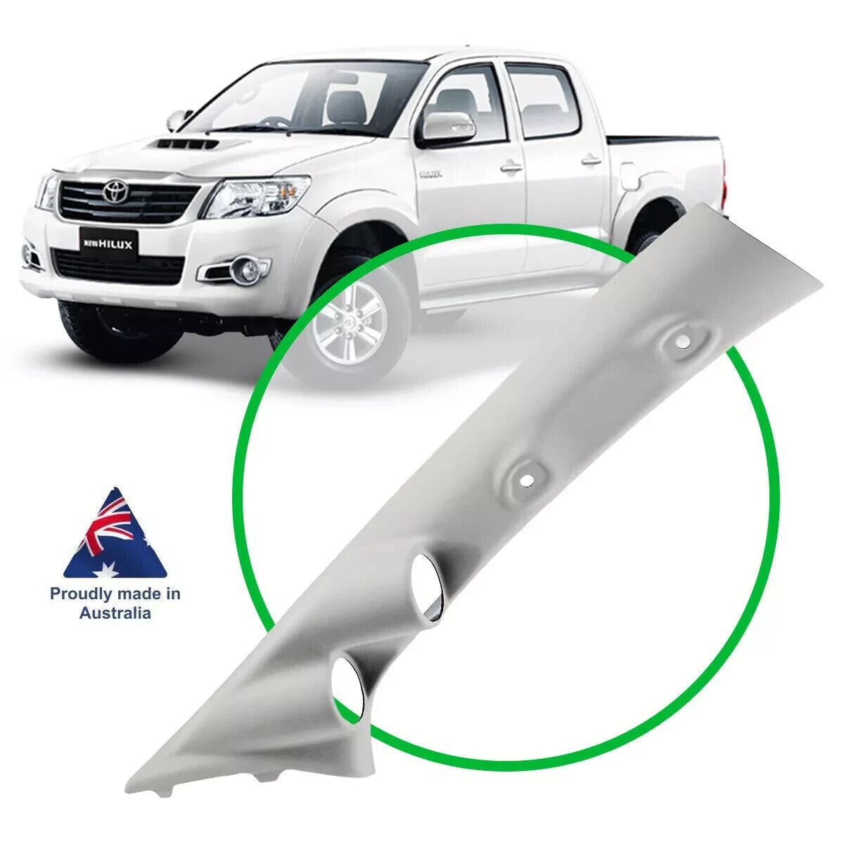 SAAS Gauge Pillar Pod For Toyota Hilux 2005 - 2015 KUN Series Light Grey 1 Piece