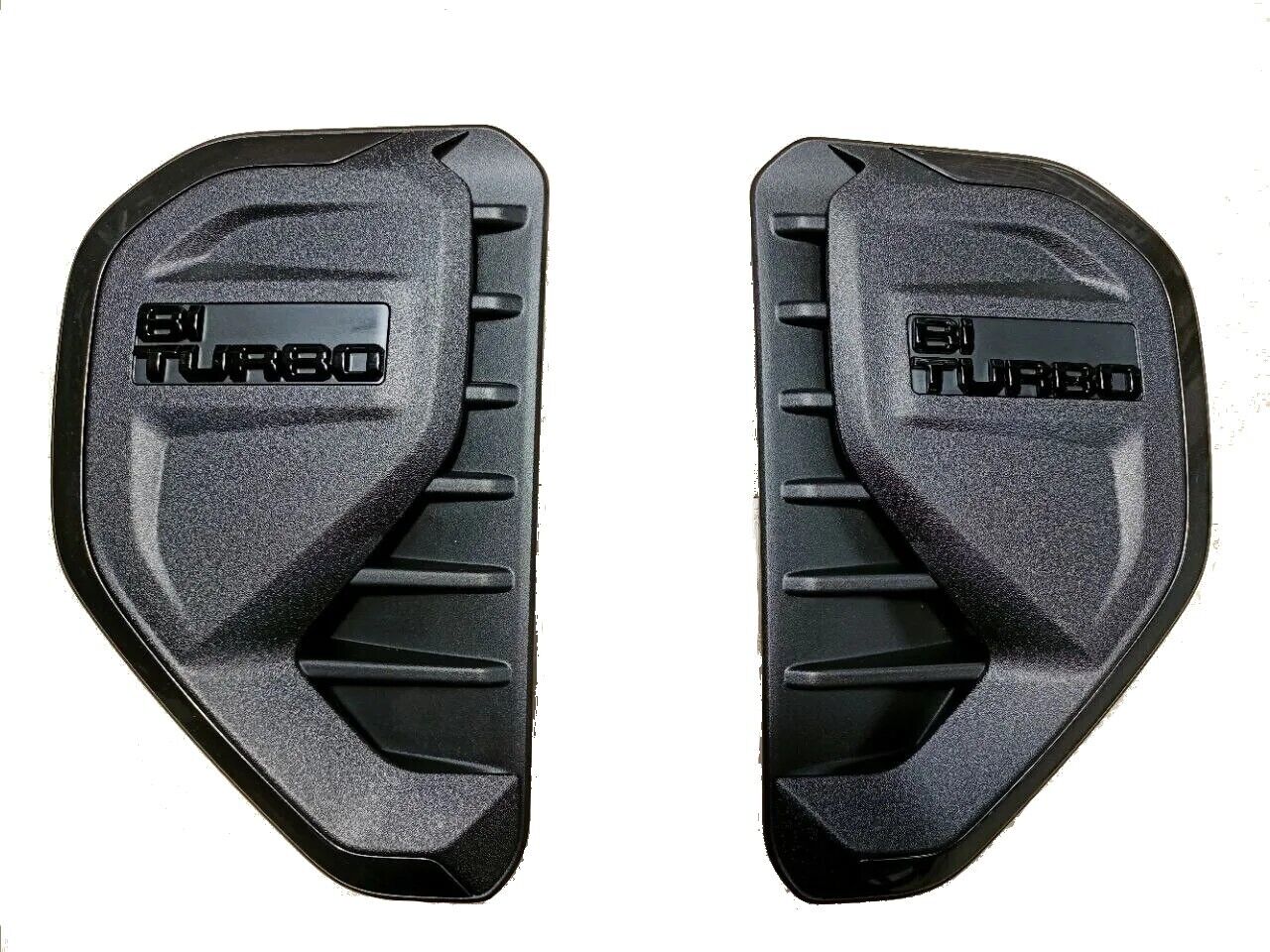 Genuine Ford Ranger XL Next-Gen Black Side Vent Set "BI TURBO" 2022-2024
