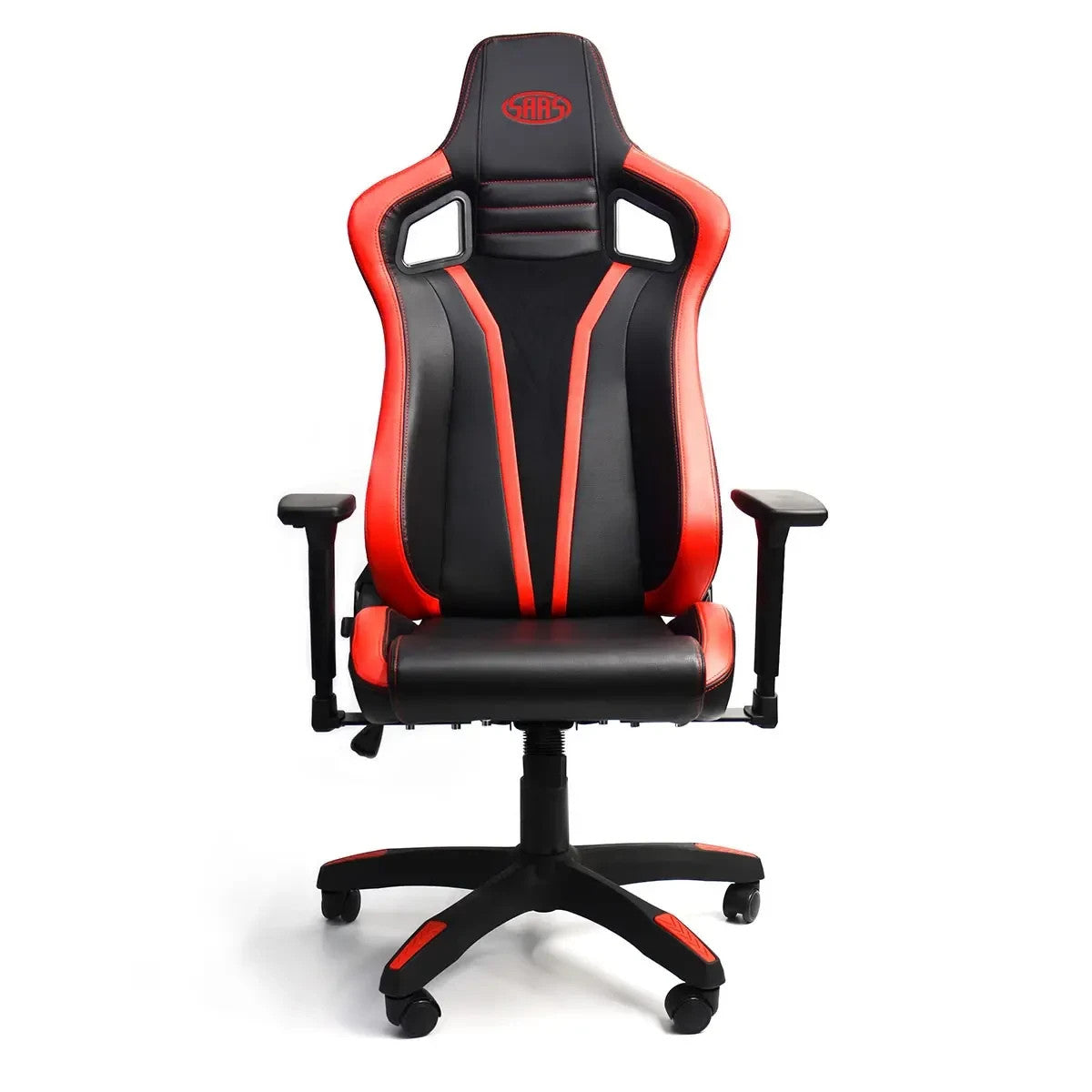 SAAS Exceutive Office Chair / Gaming Chair - Black With Red Accents SC90112