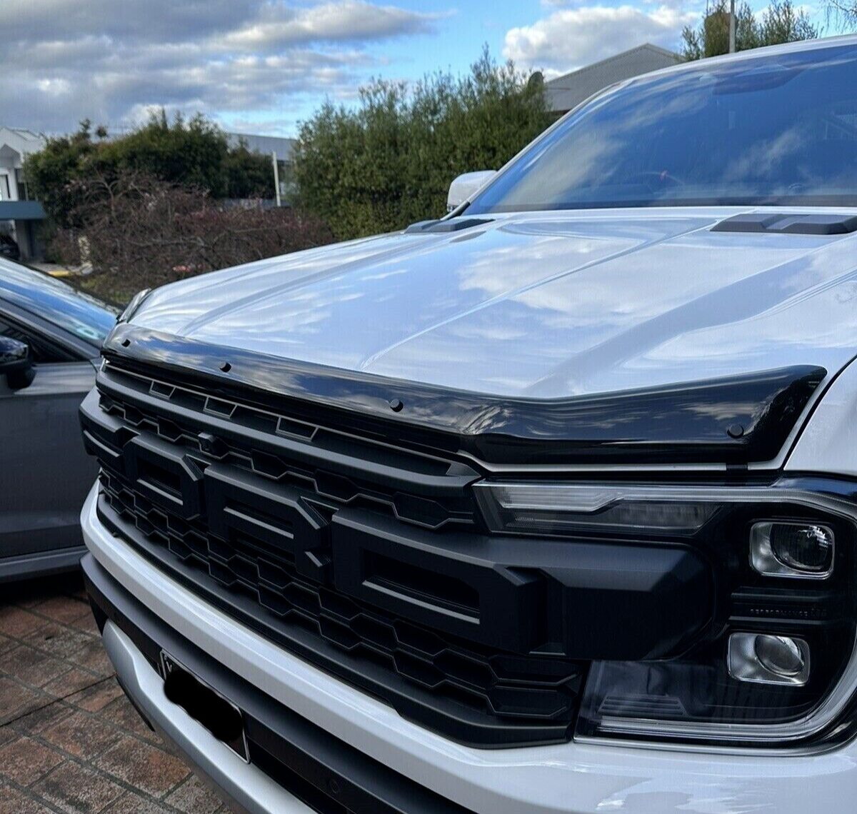 Genuine Next Gen Ford Ranger Black Edition Smoked Bonnet Protector 2022- Onwards