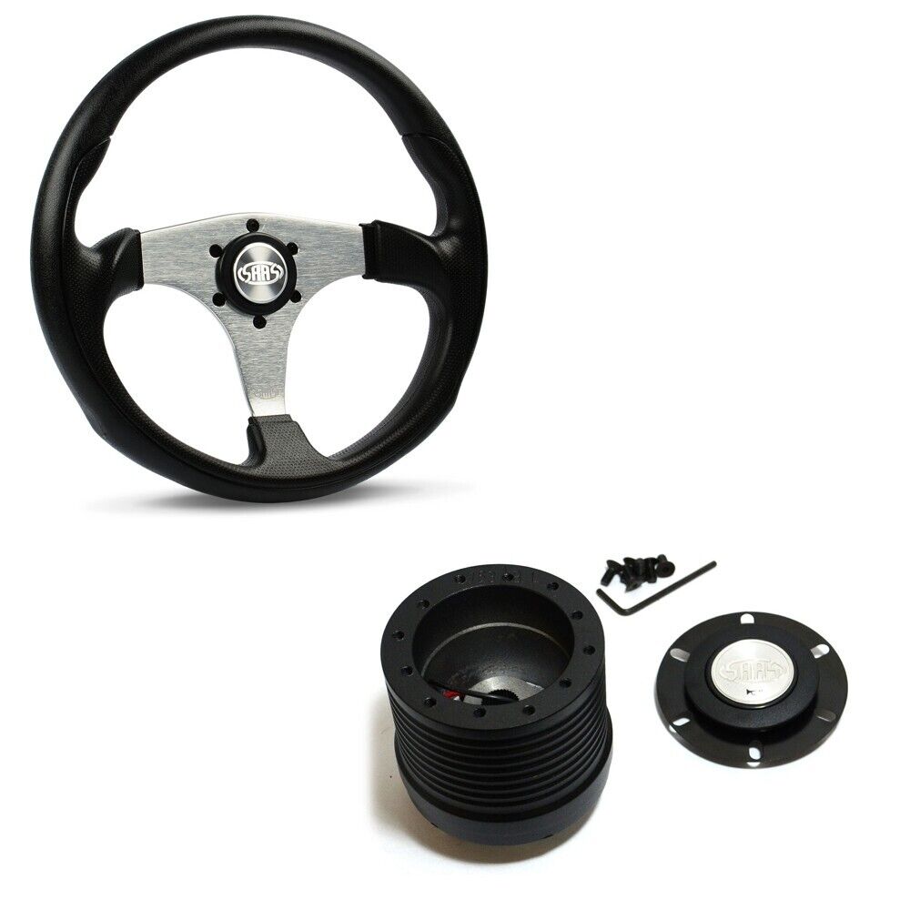 SAAS Sports Steering Wheel 14" & Boss Kit For Holden Commodore VN VP VR VS ADR