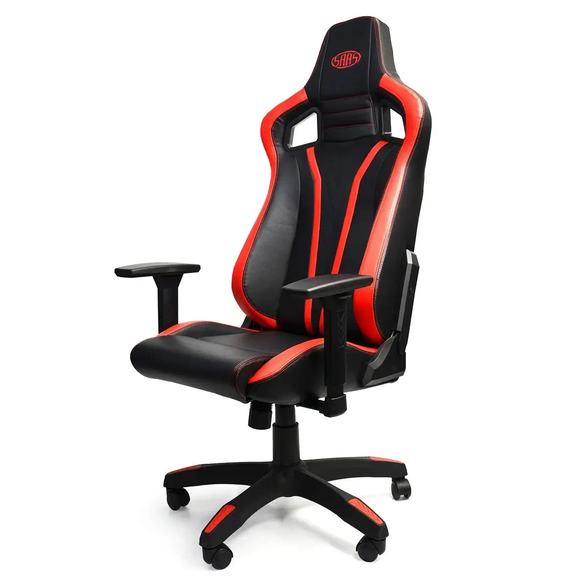 SAAS Exceutive Office Chair / Gaming Chair - Black With Red Accents SC90116