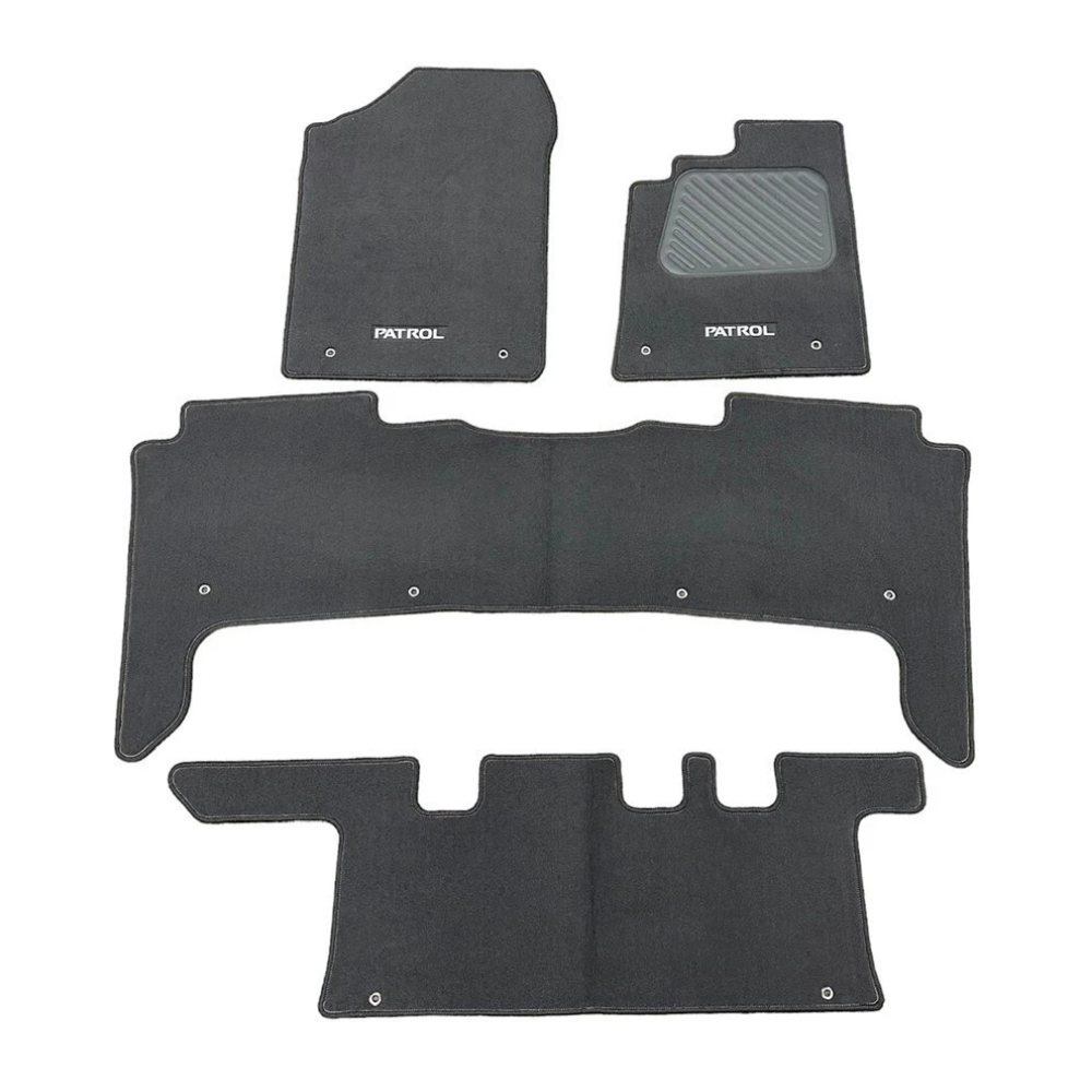 Genuine Nissan Patrol Y62 Tailored Carpet Floor Mat Set For 3 Rows G4900-1L000AU0