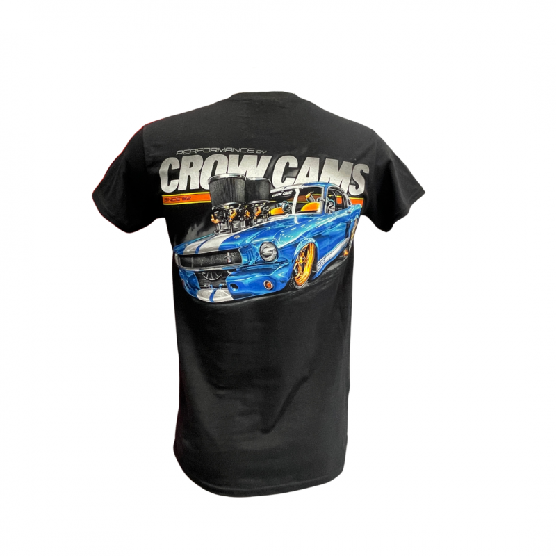 Crow Cams Black T-Shirt With Ford Mustang Artwork On Back Size: 3X LARGE1