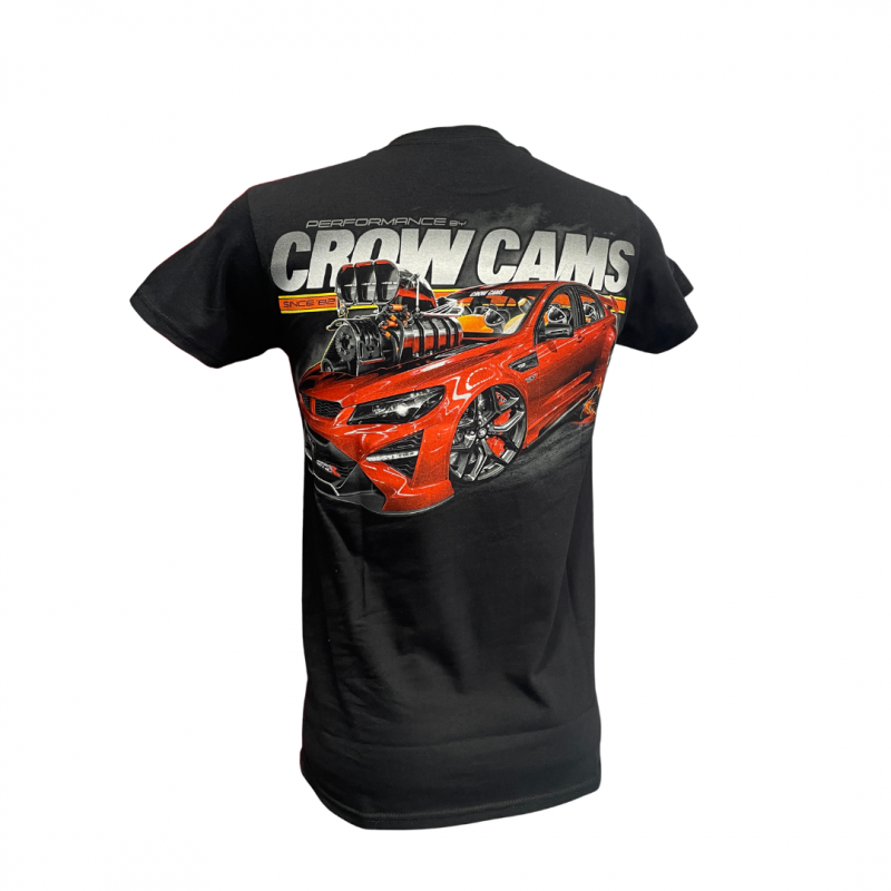 Crow Cams Black T-Shirt With HSV VF GTSR Artwork On Back Size: X LARGE1