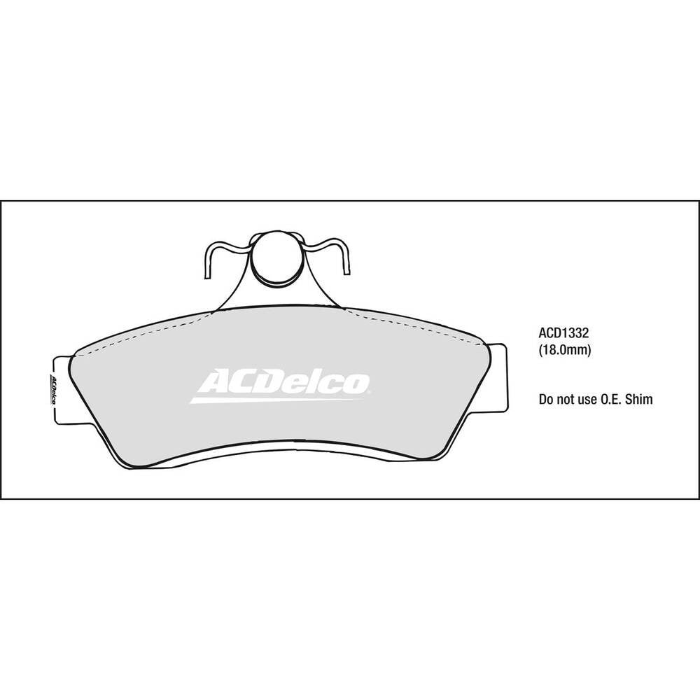 Genuine ACDelco Rear Brake Pads Set For HSV Grange WH WK 07/1999 - 09/20041