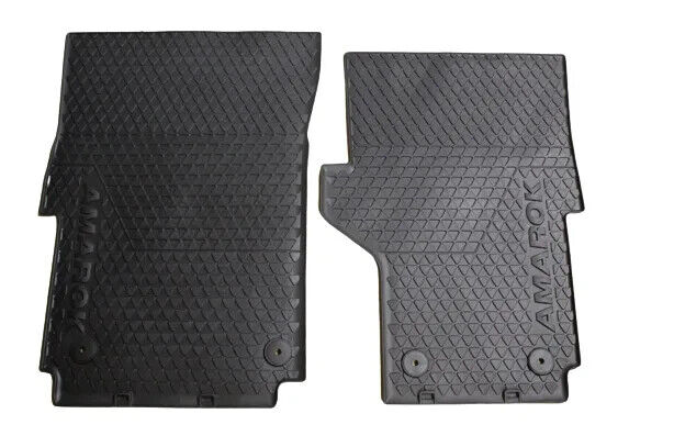 Genuine Volkswagen Amarok All Weather Rubber Floor Mats Front Set 2011-2022