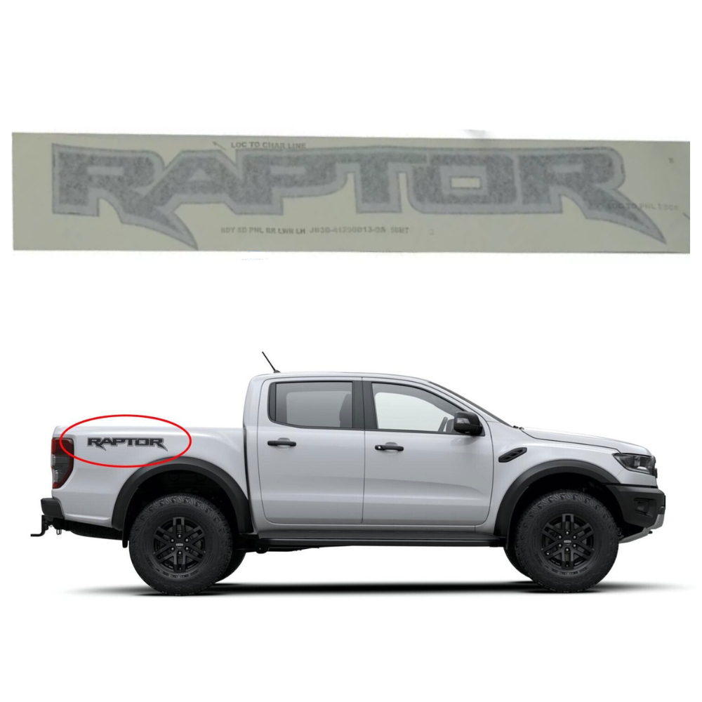 Genuine Ford Ranger Raptor PX3 "RAPTOR" Decal Sticker x1 LH  2019-2021