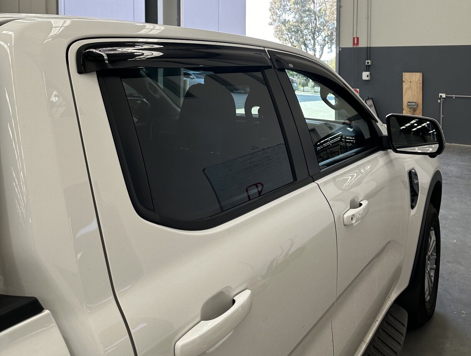 Genuine Next Gen Ford Ranger Black Edition Weather Shields & Bonnet Protector