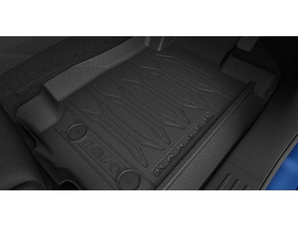 Genuine PX Ford Ranger All Weather Floor Mats Front & Rear Set With Ranger Logo