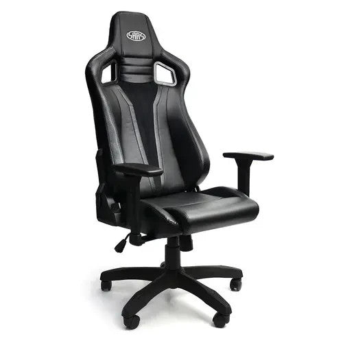 SAAS Exceutive Office Chair / Gaming Chair Black With Carbon Look Accents SC90120