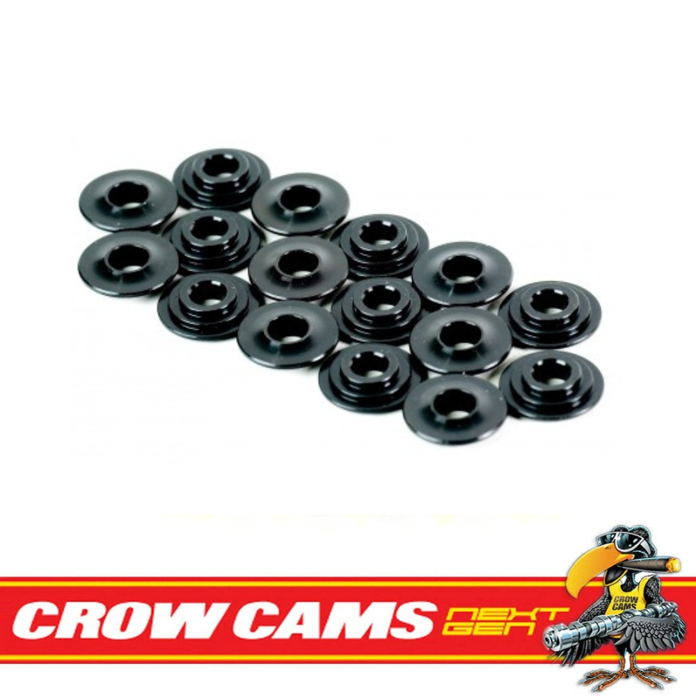 Crow Cams Chrome Moly Valve Spring Retainers Set x16 1.205" For LS1 Dual Springs1