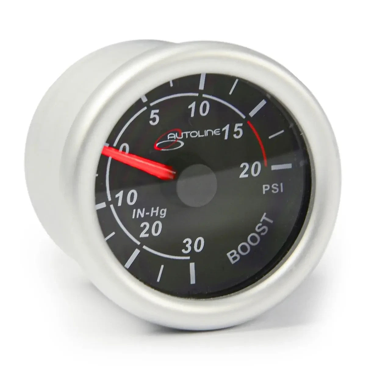 SAAS Boost Gauge 30inHg-20psi 52mm Autoline Series Black 12V SG712101