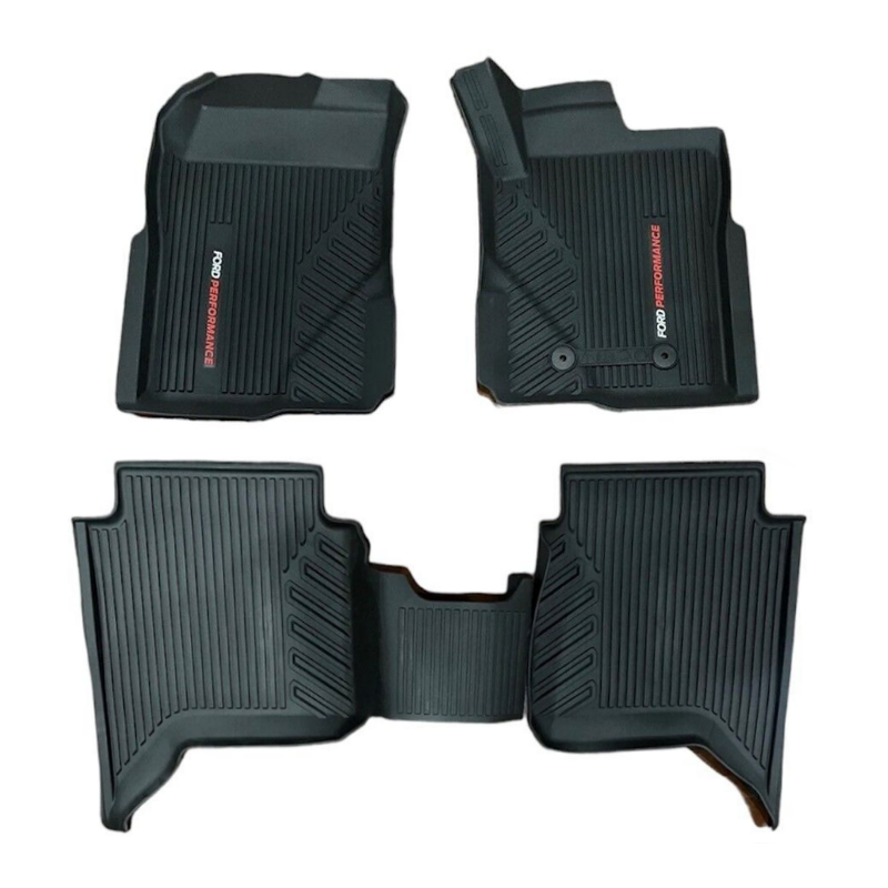 Genuine Ford Next-Gen Ranger Tremor All Weather Performance Mat Set Front & Rear