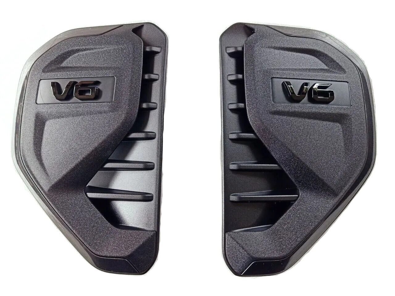 Genuine Ford Ranger XLT V6 Next-Gen Black Side Vent Set "V6" 2022-2024