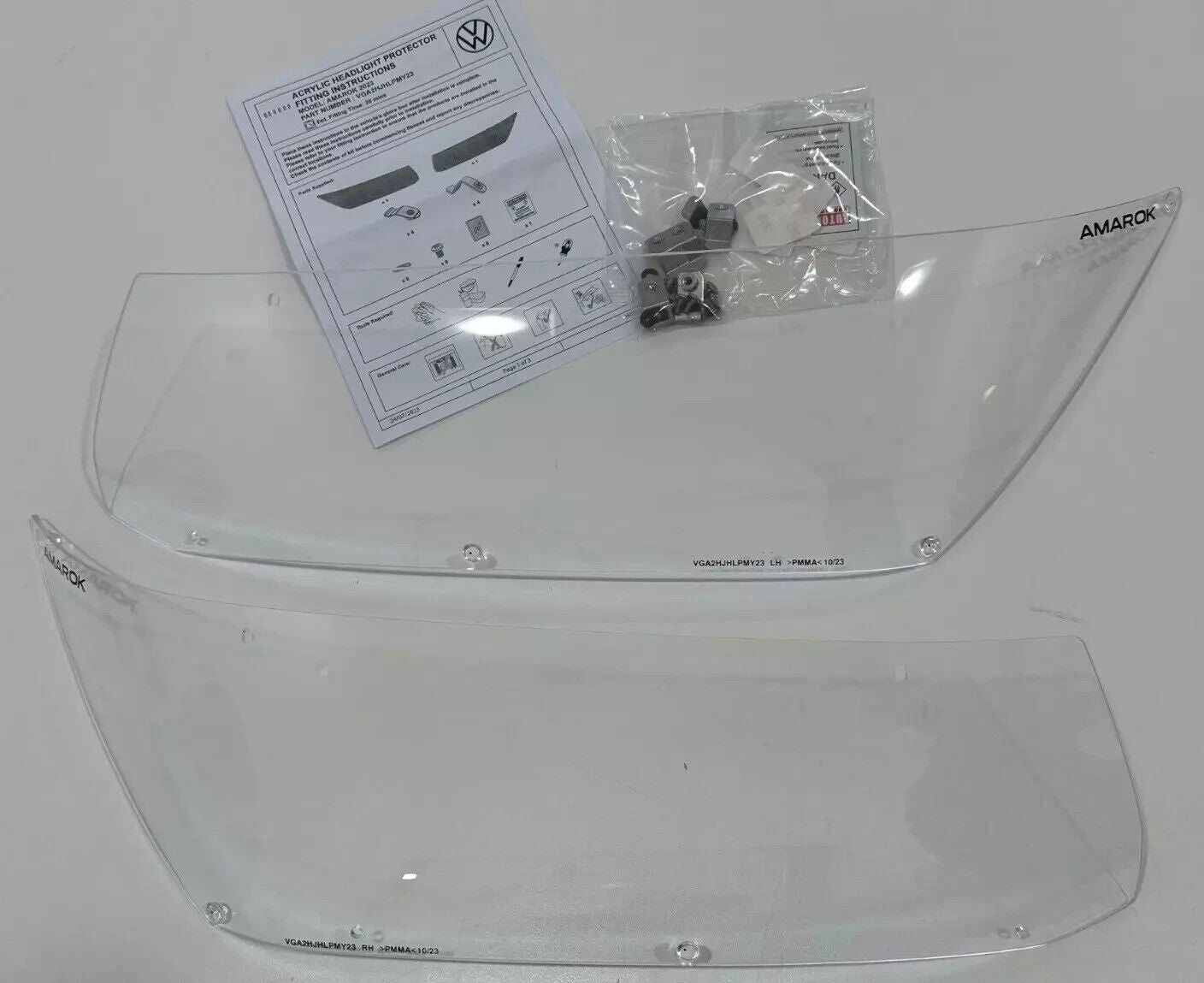 Genuine Volkswagen Amarok Headlight Protectors Current Model 2023 - Onwards