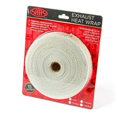 SAAS Exhaust Wrap Fibreglass 50mm/2 Inches X 10m