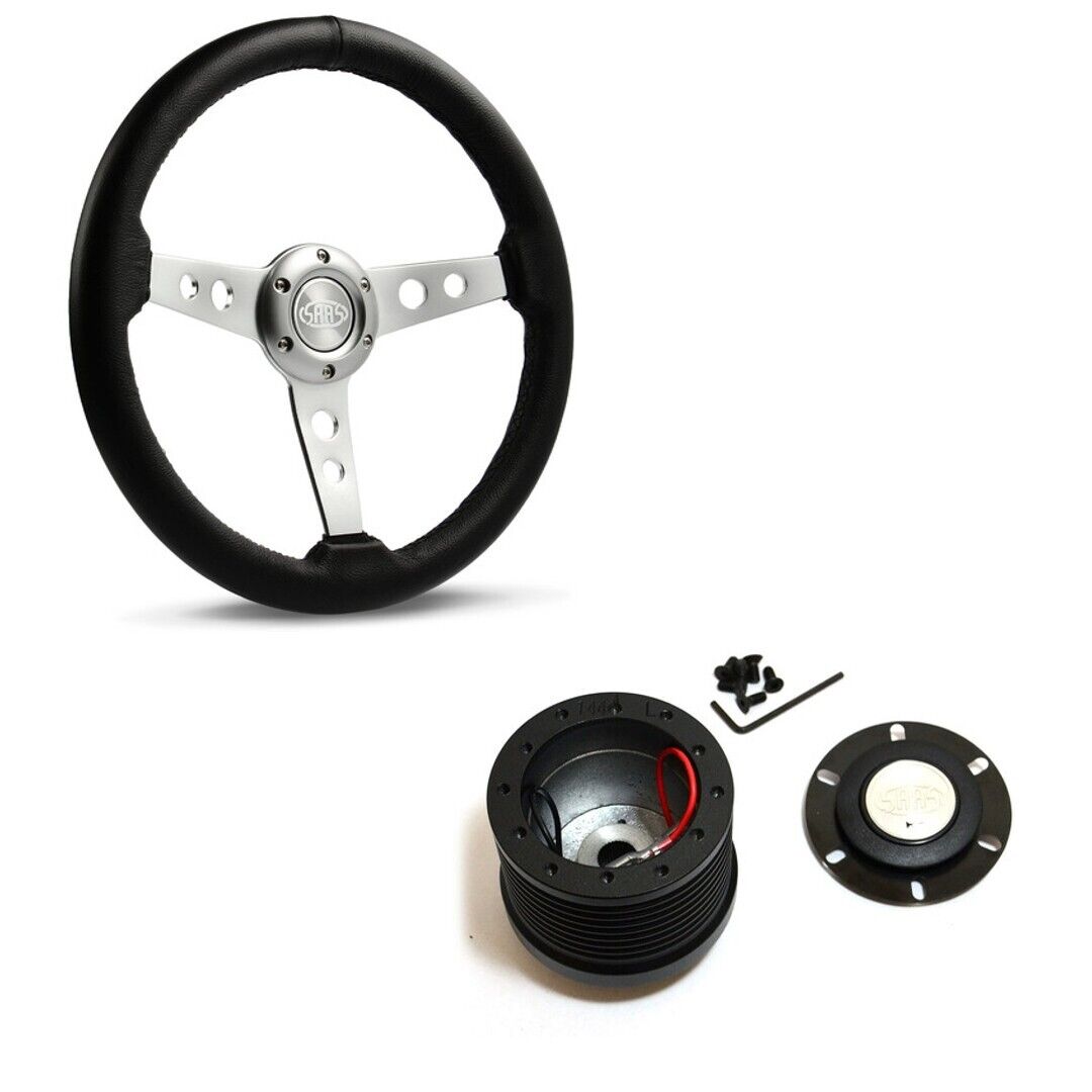 SAAS Polyurethane 350mm Steering Wheel & Boss Kit For Nissan GQ Patrol 1988-1997