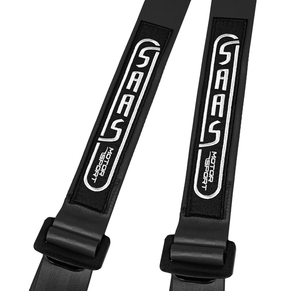 SAAS Racing Seatbelt Harness 4 Point Black EC-R16 2" Inch S4102R16