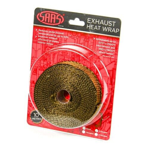SAAS Exhaust Wrap Basalt Titanium 25mm/1 Inch x 10m