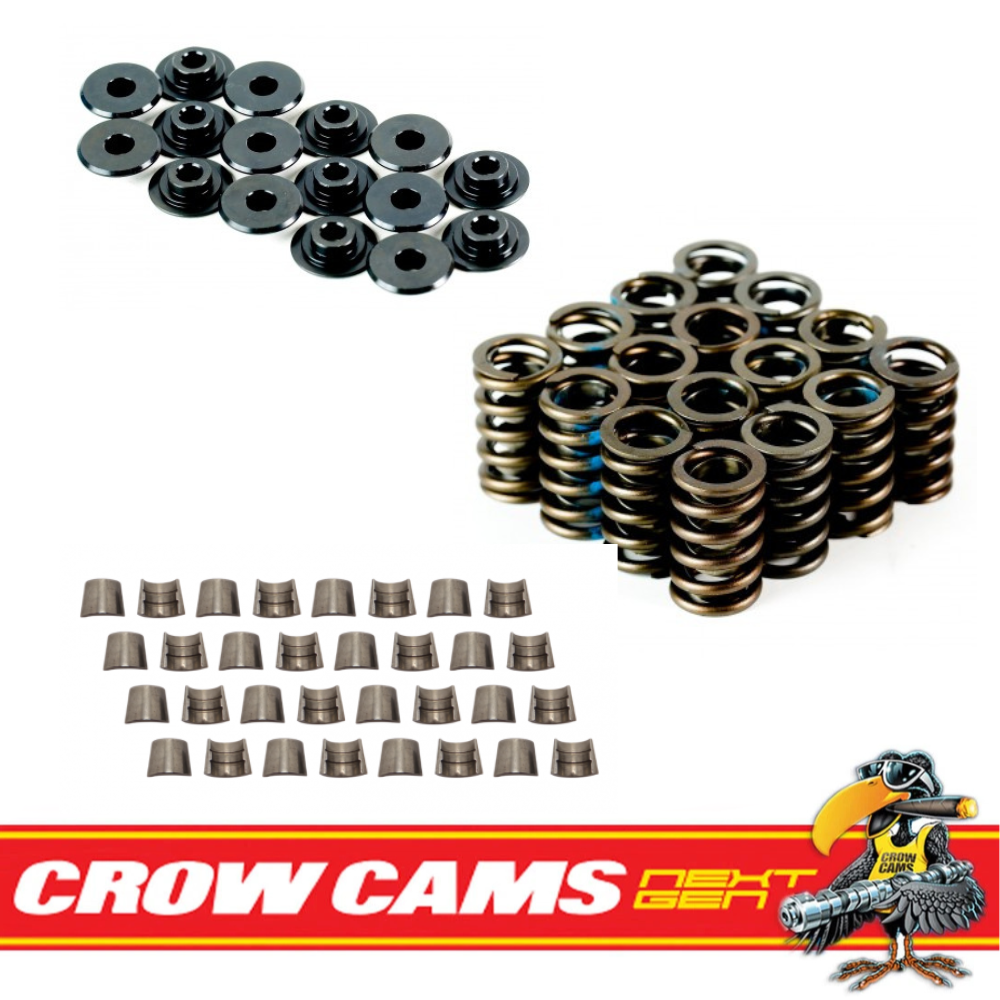 Crow Cams Valve Springs Retainers & Locks Kit For Chev Small Block V8 VTK350K1