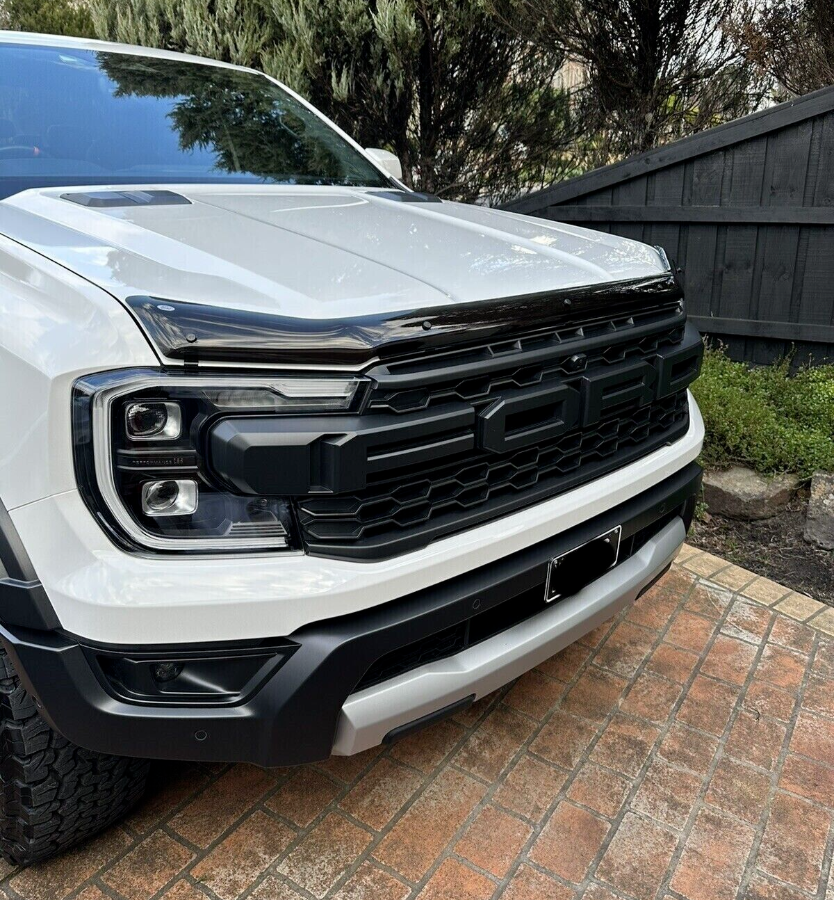Genuine Next Gen Ford Ranger Tremor Smoked Bonnet Protector 2022- Onwards