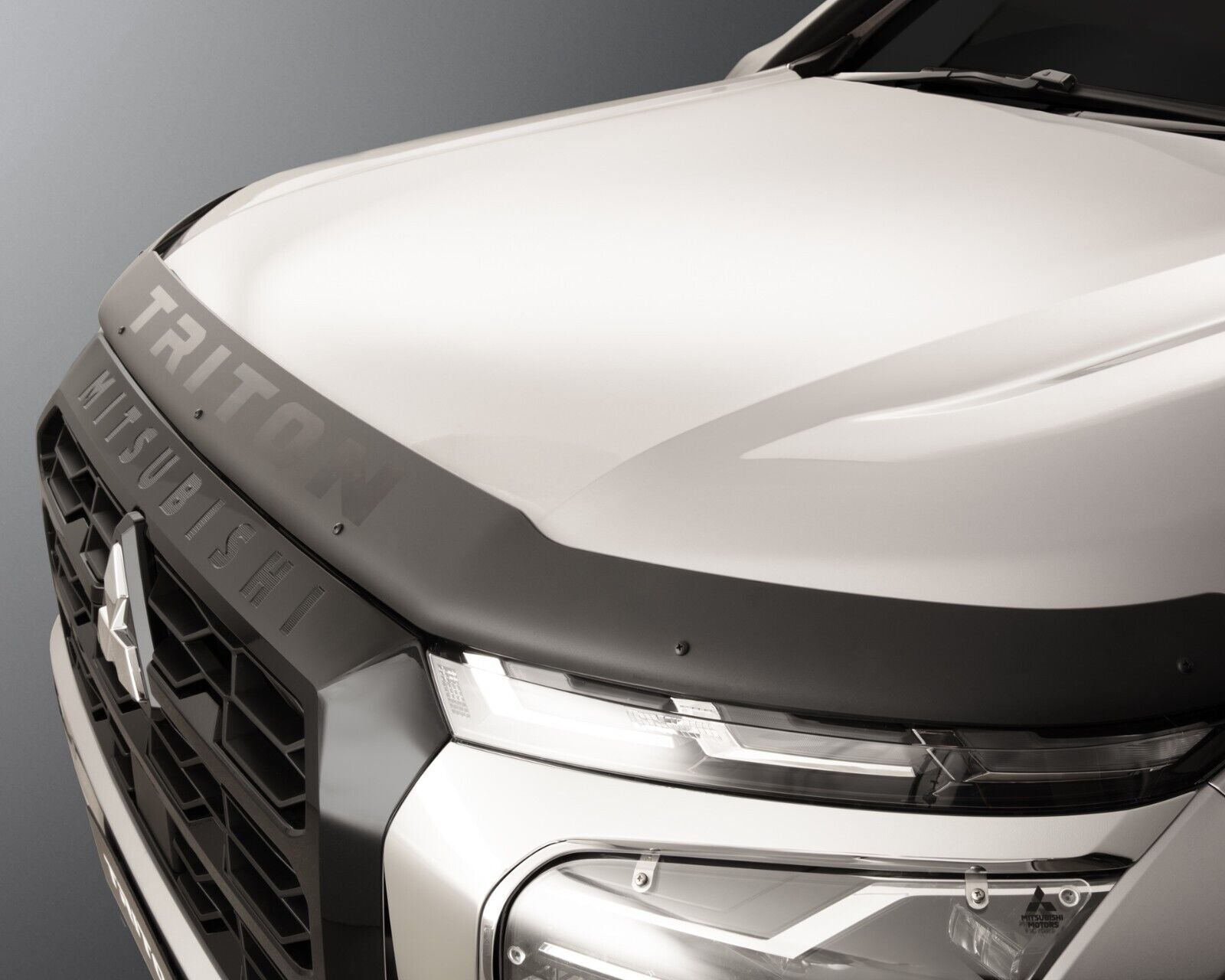 Genuine Mitsubishi Triton MV Matte Bonnet Protector With Logo 2023 - Onwards
