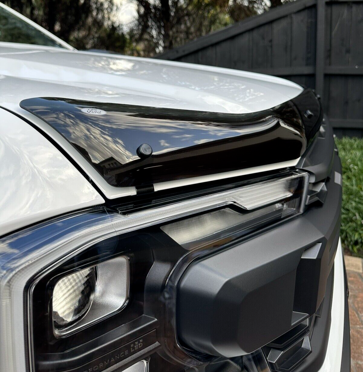 Genuine Next Gen Ford Ranger Tremor Smoked Bonnet Protector 2022- Onwards