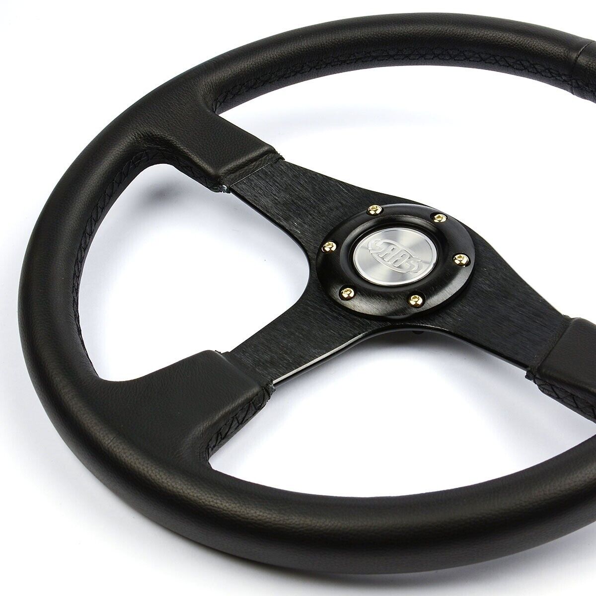 SAAS 4X4 Leather 15" Steering Wheel & Boss Kit For Nissan Patrol GQ 1988 - 1997