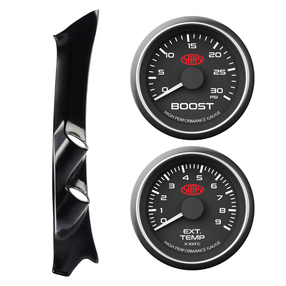 SAAS 1 Piece Pillar Pod  & Gauge Combo For Toyota Hilux 1997-2005 LN Boost & EGT0