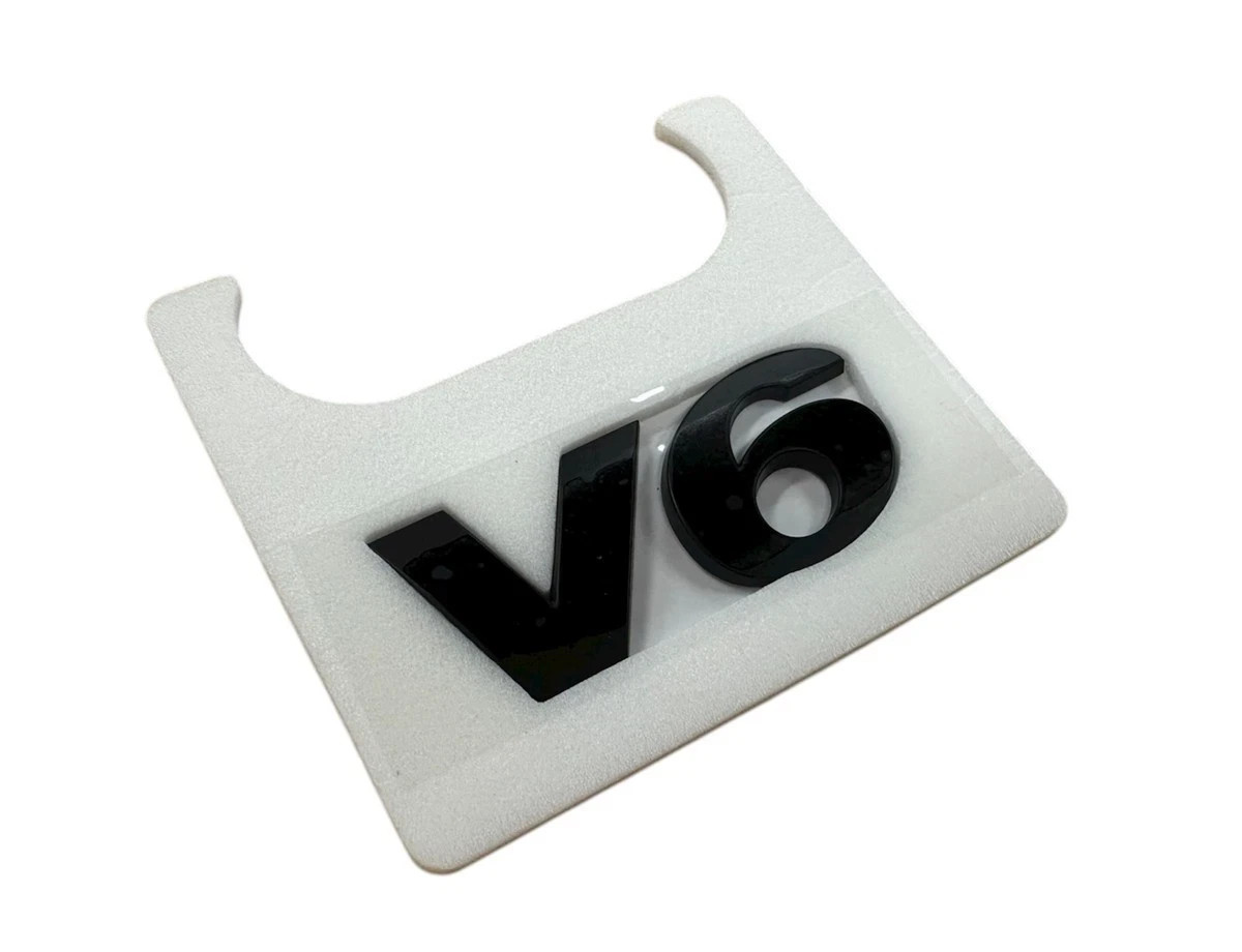 Genuine Volkswagen Amarok V6 Badge Decal Emblem Gloss Black x10