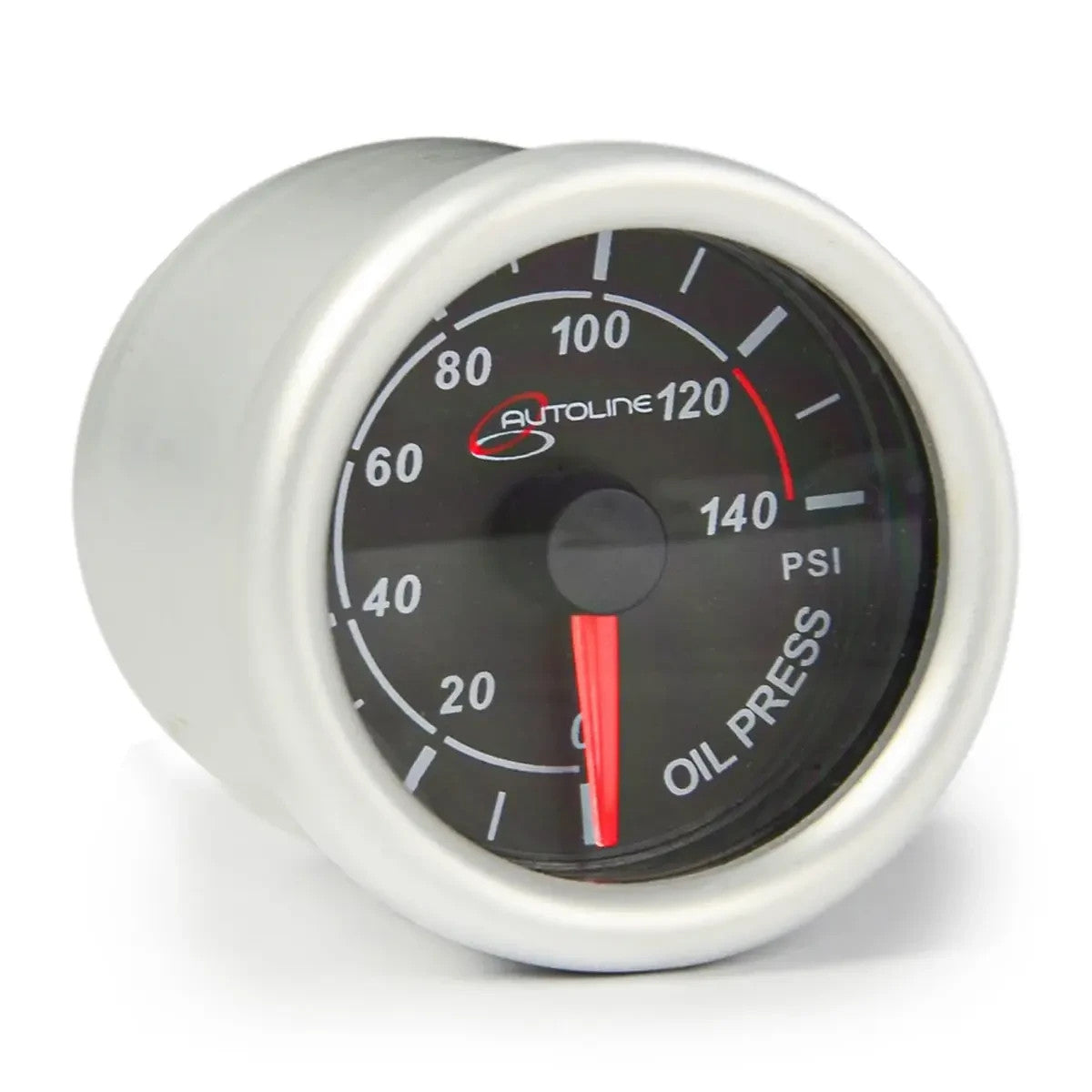 SAAS Oil Pressure Gauge 0-140psi 52mm Autoline Series Black 12V SG712301
