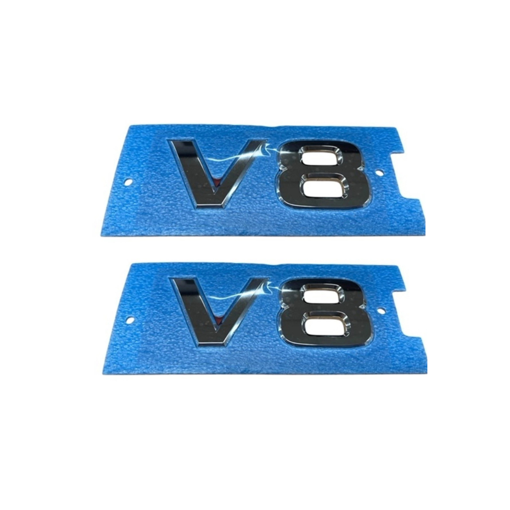 Genuine Nissan Patrol Y62 V8 Side Fender Guard Badges Pair x2 Up To 03/20200