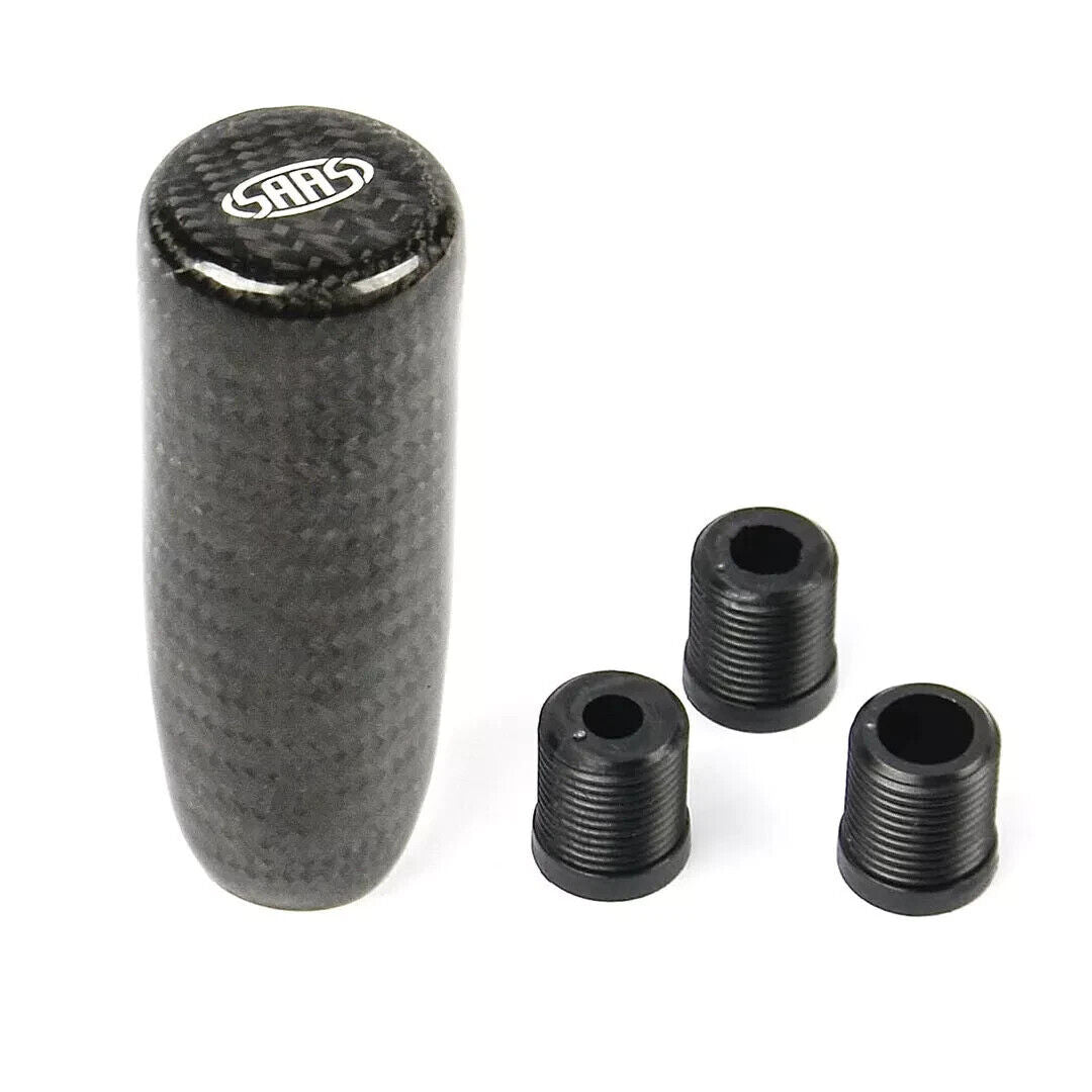 Genuine SAAS Carbon Fibre Gear Knob Weighted 90mm