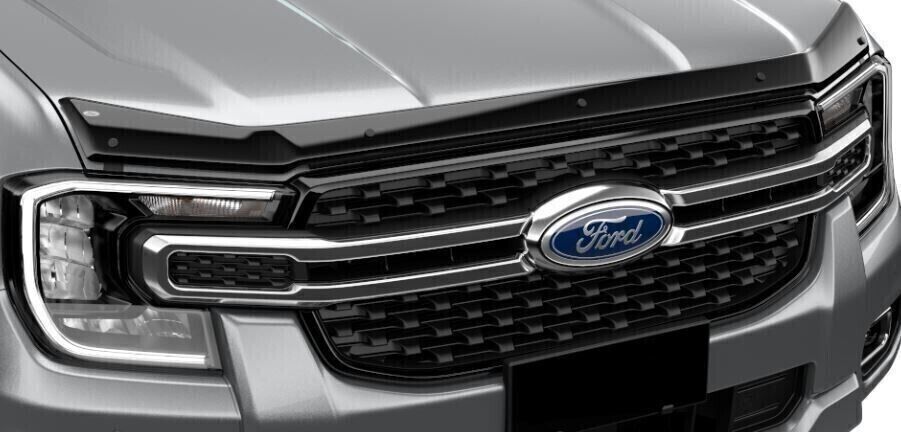 Genuine Next Gen Ford Ranger Black Edition Weather Shields & Bonnet Protector