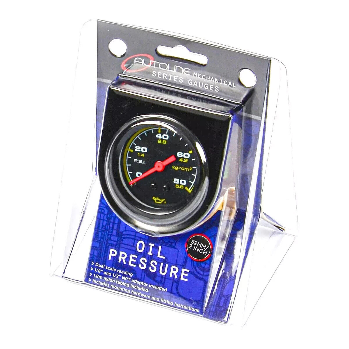 Genuine SAAS Water Temp Gauge Mech Black Autoline 121°C/250°F