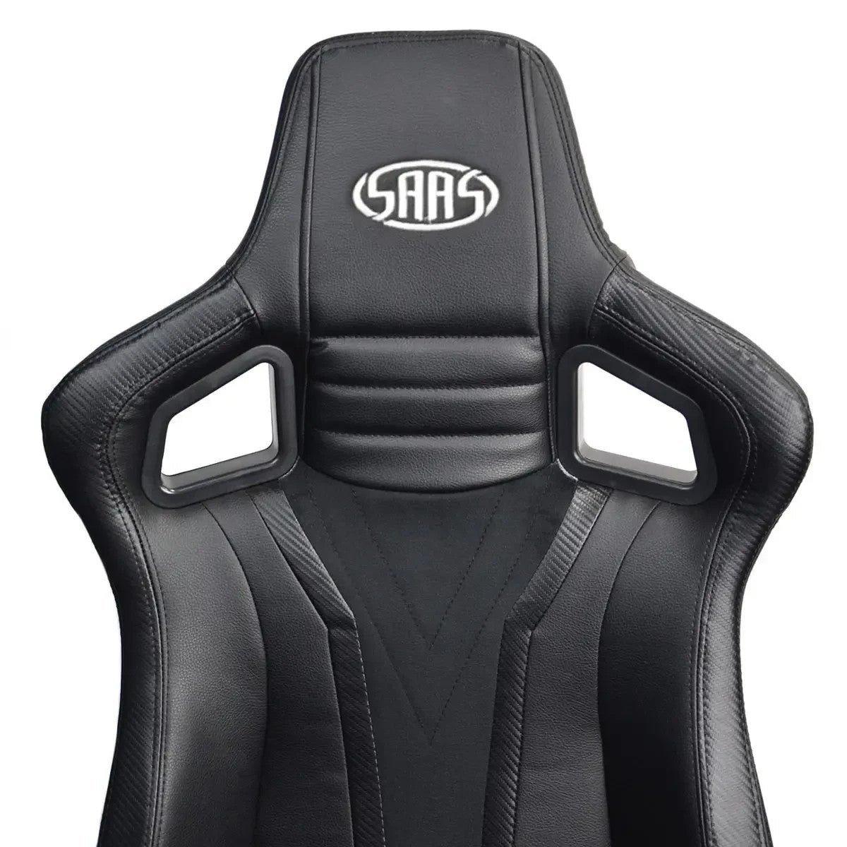 SAAS Exceutive Office Chair / Gaming Chair Black With Carbon Look Accents SC90123