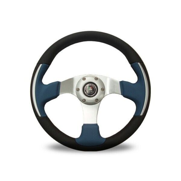 Autotecnica Steering Wheel Racer III Leather Blue 14" ADR Approved