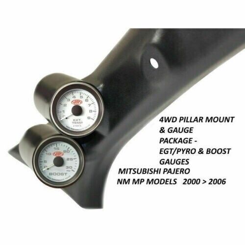 SAAS Pillar Pod Gauge Package for Pajero NM MP 2000 > 2006 Boost & EGT Gauges