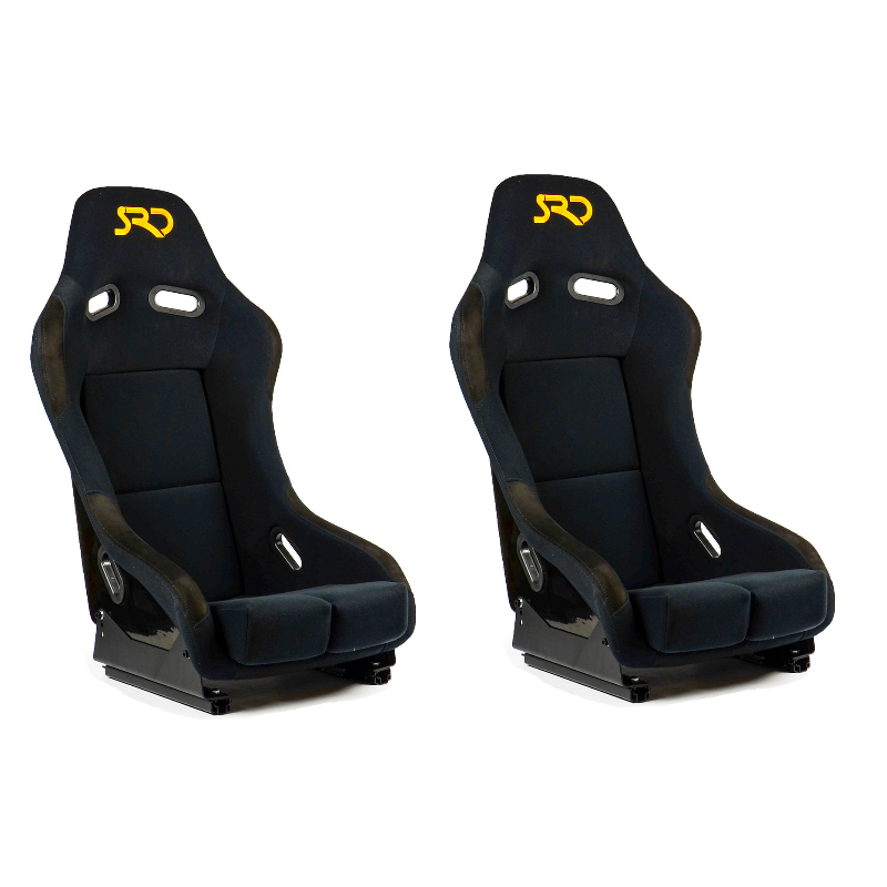 SAAS SRD Seats (2) With Sliders SR2 Club Fixed Back Large