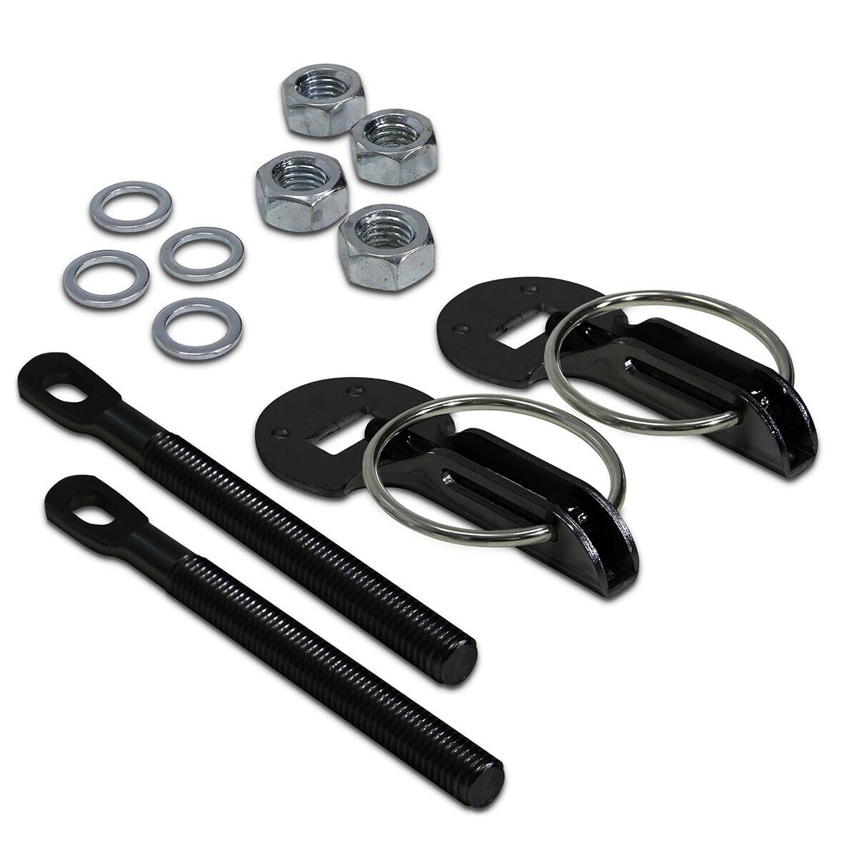 SAAS Hood Bonnet Pin Kit Race Car Black HPK1003