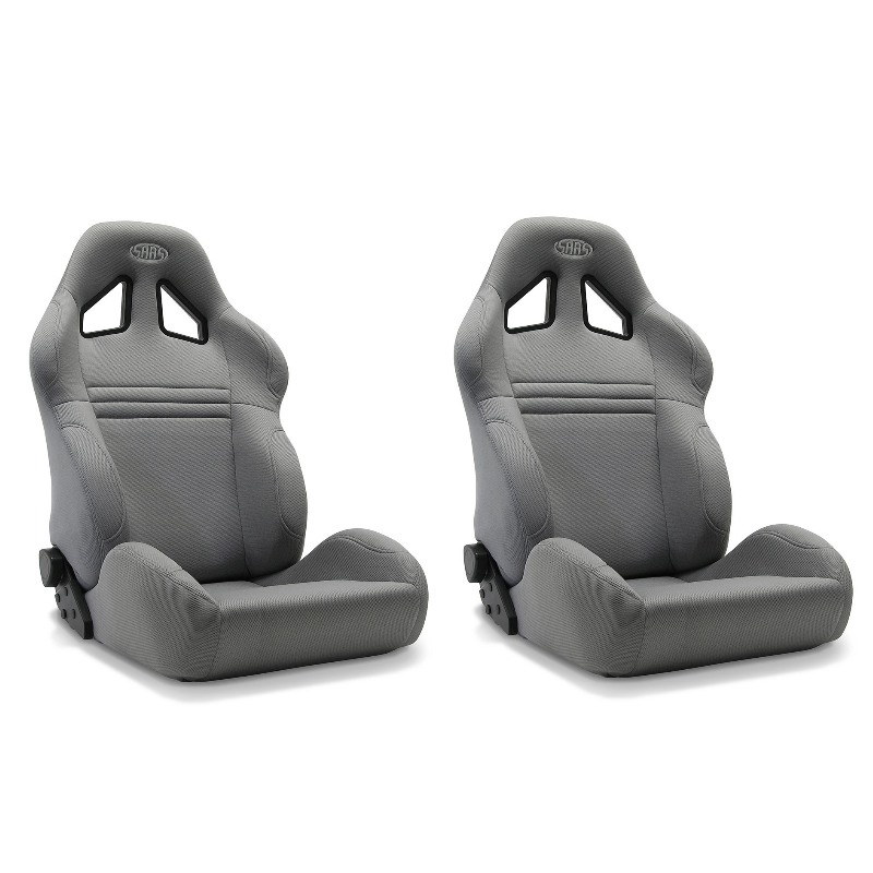 SAAS Universal Kombat Seats (2) Dual Recline Charcoal ADR Compliant