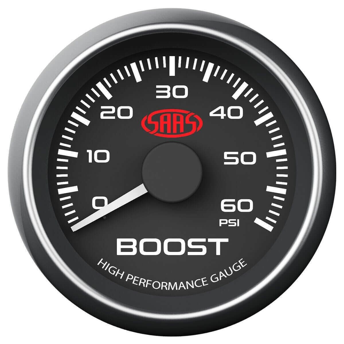 SAAS Muscle Series Diesel EGT & Boost >60 PSI 52mm 2" Analogue Gauge Combo Black