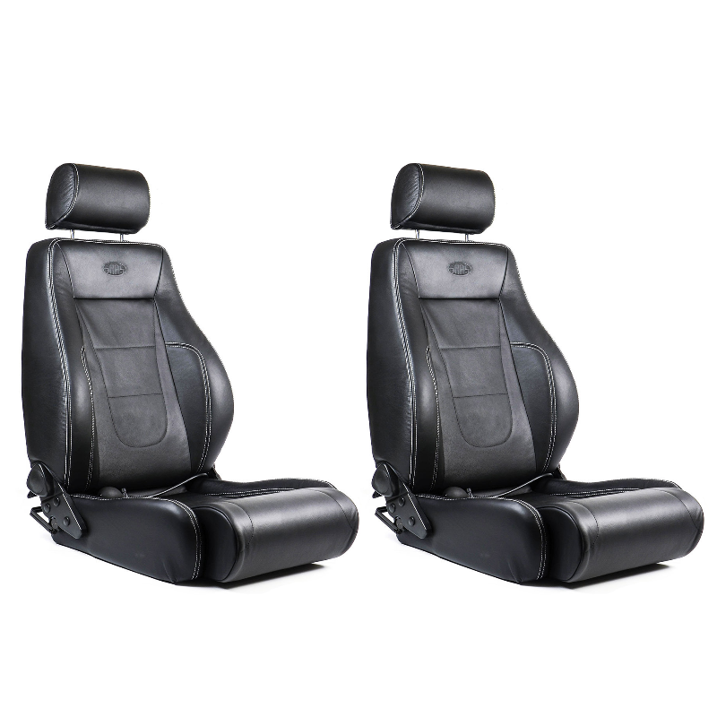 SAAS Universal Trax 4X4 Seats (2) Premium Black Leather ADR Compliant