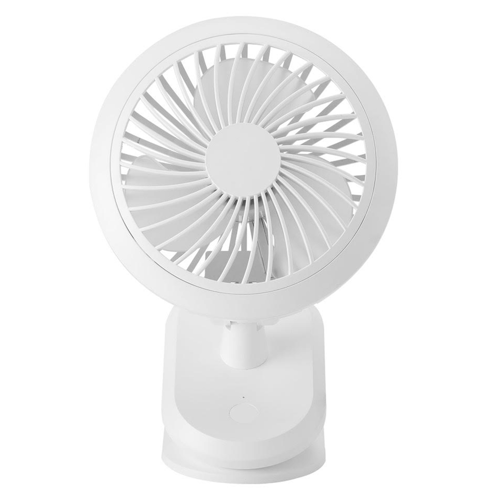 Fresca Mini Fan Re-Chargable White AC Ultra Quiet 320° Directional Airflow