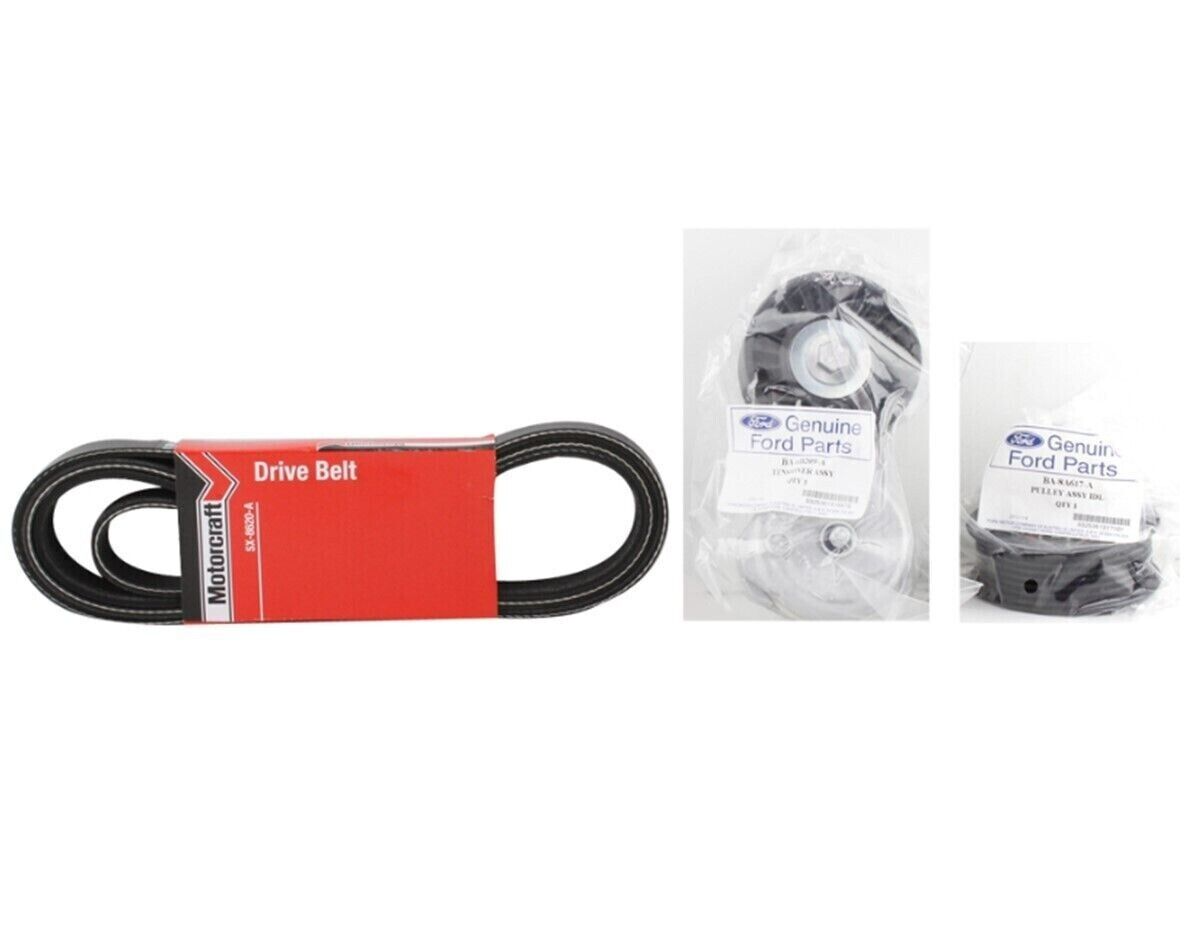 Genuine Ford Drive Belt Kit Inc Belt Idler And Tensioner BF FG XR6 & XR6 Turbo
