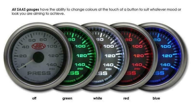Gauge Dash Pod Package for Holden VE Calais Berlina S1 Oil Temp Press & Volts