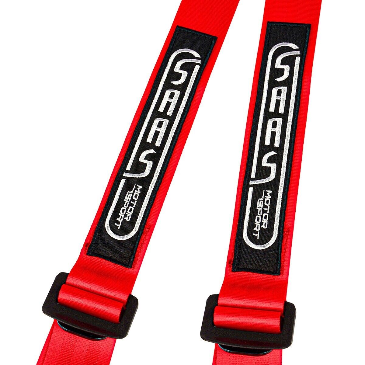 SAAS Racing Seatbelt Harness 4 Point Red EC-R16 2" Inch S4202R16